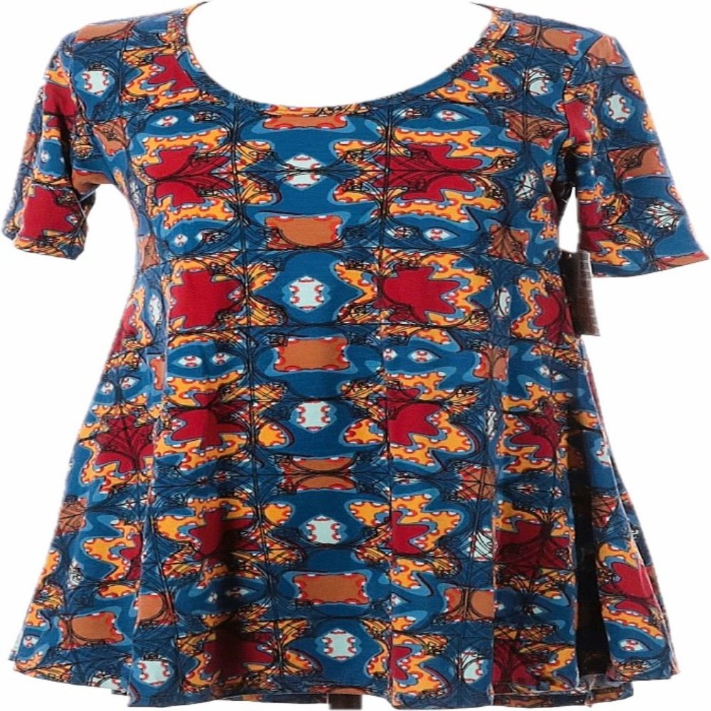 Nwt LuLaRoe Perfect T Colorful Top Tunic Shirt Top New